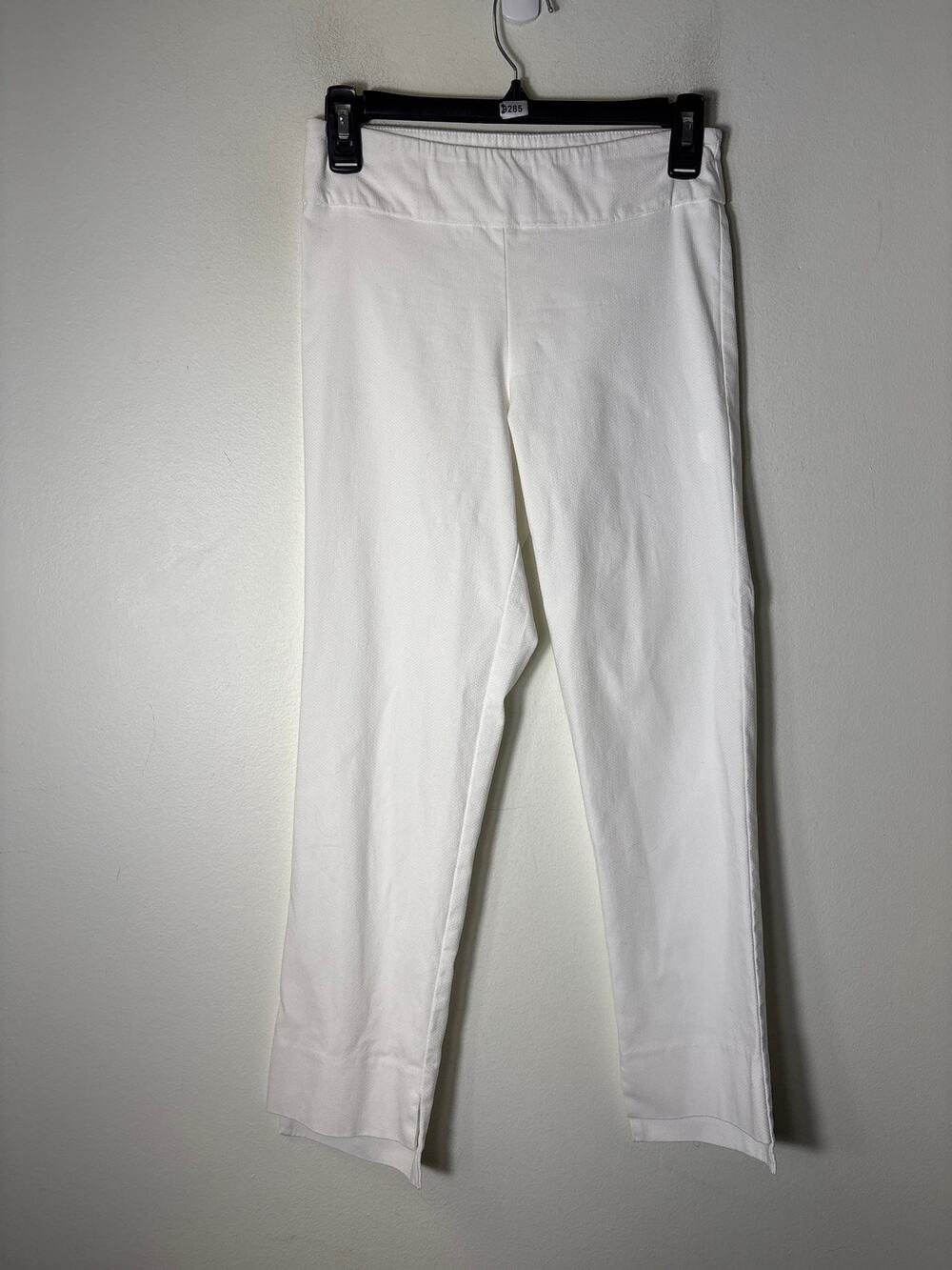 Estelle and Finn White Pull On Straight Leg Ankle Pants Sz 2